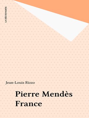 cover image of Pierre Mendès France